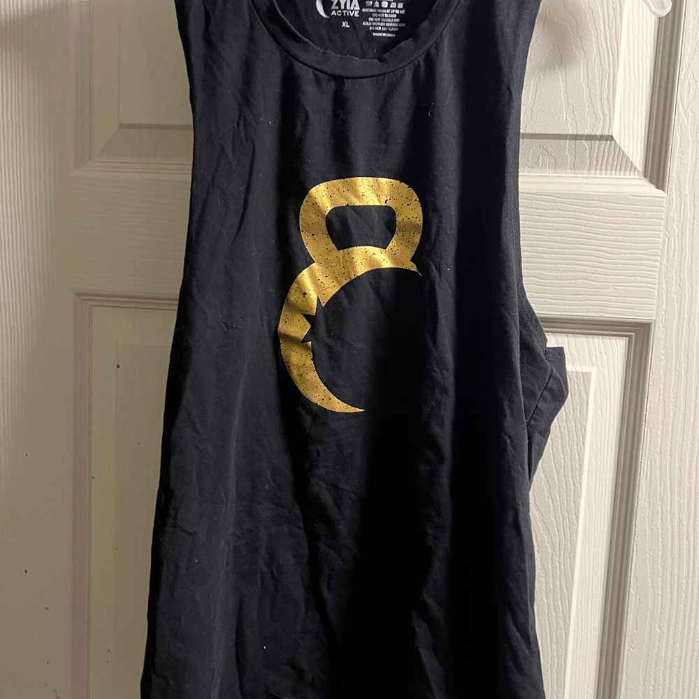 ZYIA Black Activewear Top